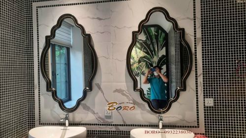 Gương phòng tắm phong cách Inodochine CNC23, sản xuất theo yêu cầu