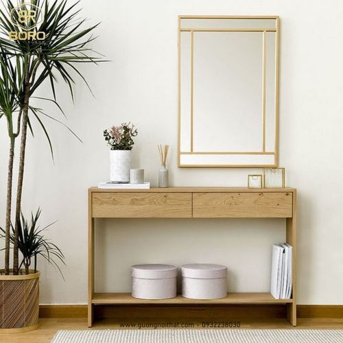 Gương trang trí phòng khách, phòng ngủ, cửa ra vào INOXBR185, kích thước 60*80cm