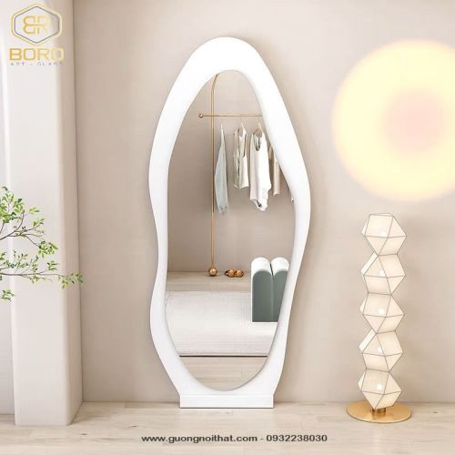 Gương toàn thân kiểu khung gỗ, gương trang điểm phòng ngủ CNC172