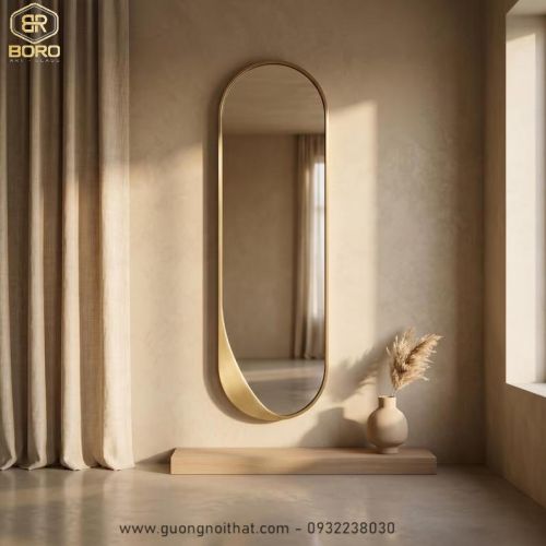 Gương toàn thân, gương treo tường hiện đại, gương trang trí CNC200, kích thước 50*160 cm