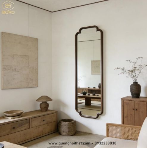 Gương toàn thân phong cách Indochine CNC29TT, kích thước 50*160 cm