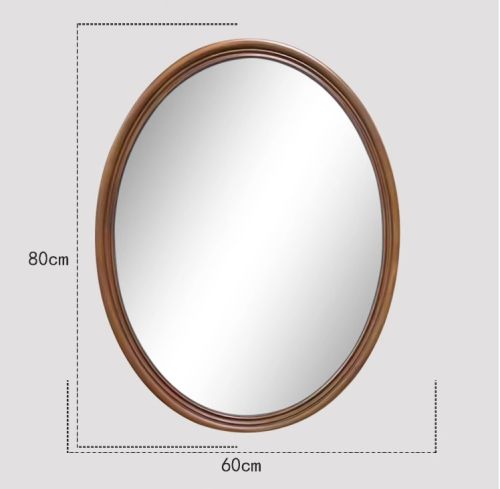 Gương bầu dục phong cách Inodochine CNC39, kích thước 60*80 cm