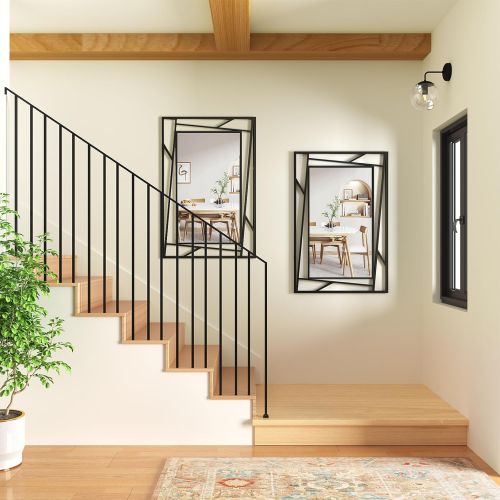 Gương phòng khách, gương trang trí hiện đại cho lối vào, phòng ăn, phòng ngủ INOXBR182, kích thước theo yêu cầu