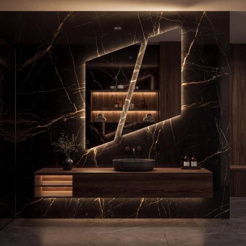 Gương đôi có đèn led LED020 Kích thước 75*100cm hoặc theo yêu cầu