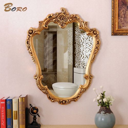 Gương cổ điển PU802, màu vàng cổ, Kích thước 67*87cm